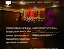 Tablet Screenshot of hangetsuyoga.com